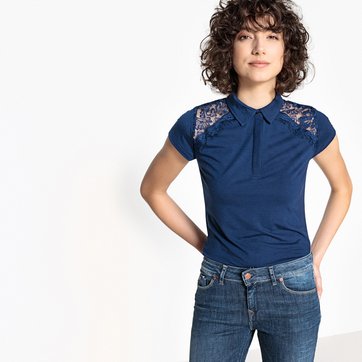 T-shirt lisa com gola redonda, mangas curtas KAPORAL