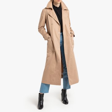 Trench largo, cierre con automáticos Trench largo, cierre con automáticos LA REDOUTE COLLECTIONS