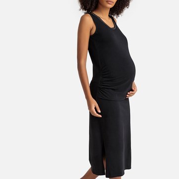 Vestido comprido de cavas, para grávida Vestido comprido de cavas, para grávida LA REDOUTE MATERNIDADE