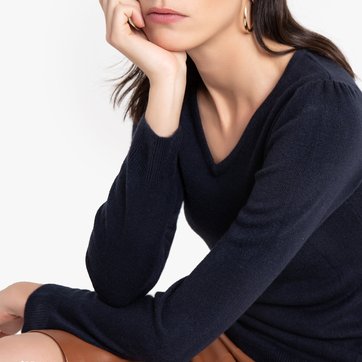 Pullover mit V-Ausschnitt, Feinstrick ANNE WEYBURN