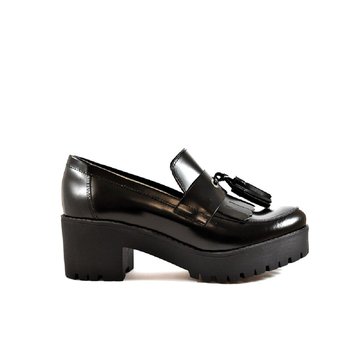 mocassin femme talon