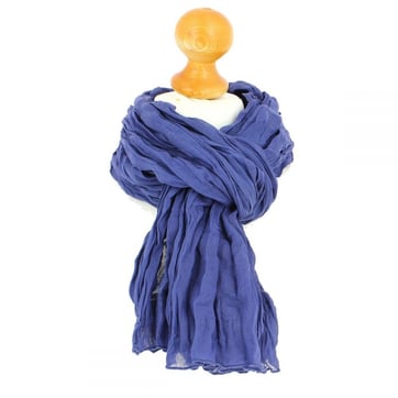 TMOYJPX Foulard Homme Coton Bleu - Écharpe Femme Été Douce Et Respirante