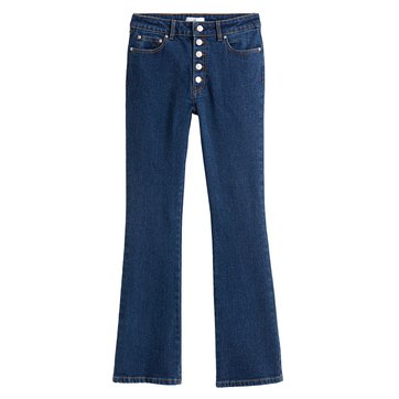 Jeans in verkürztem Bootcut-Stil mit sichtbarer Knopfleiste LA REDOUTE COLLECTIONS