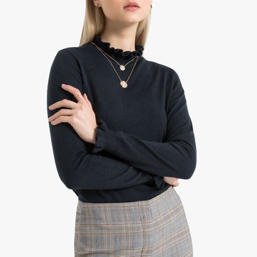Jersey con cuello redondo de punto fino LA REDOUTE COLLECTIONS
