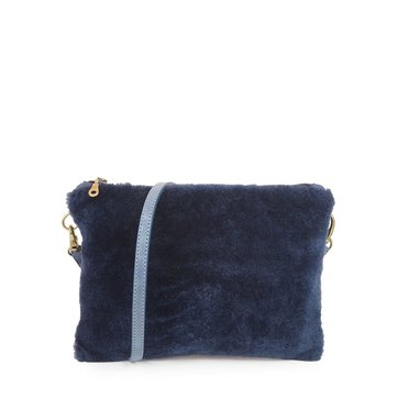sac pochette bleu marine