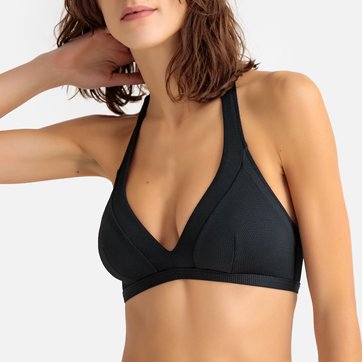 Haut de maillot de bain triangle matière piquée LA REDOUTE COLLECTIONS