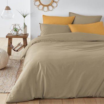 Housse Couette Lin Lave 240x260 La Redoute Un grand lit, une grande couette. housse couette lin lave 240x260 la
