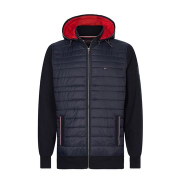Blusão bimatéria com capuz, Mix Media TOMMY HILFIGER