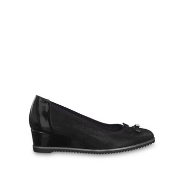 Sapatos em pele, tacão de cunha, Felizitas TAMARIS