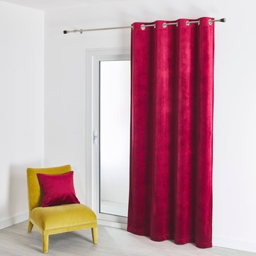 Rideaux Velours Rouge Bordeaux La Redoute