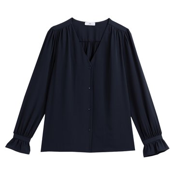 Langärmelige Bluse mit V-Ausschnitt LA REDOUTE COLLECTIONS