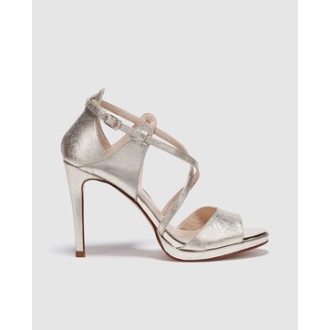 chaussures talons dorées