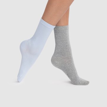 Lote de 2 pares de meias meio-subidas DIM