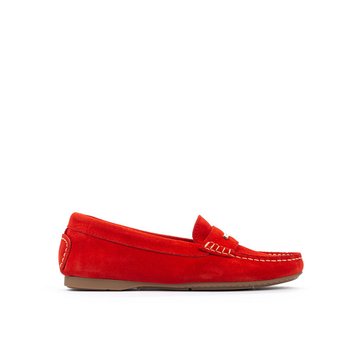 mocassin rouge femme pas cher