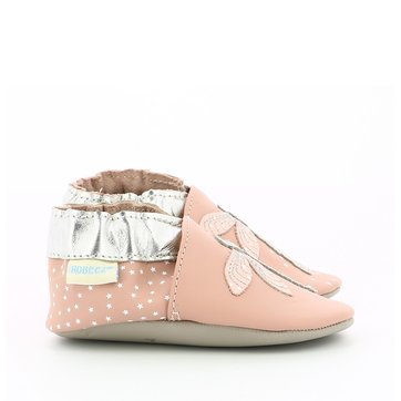chaussons cuir souple pas cher