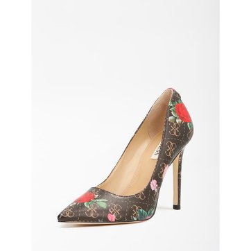 escarpin multicolore femme