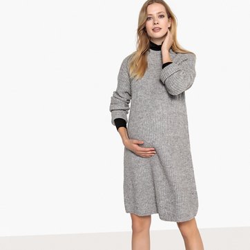 Vestido em tricot para grávida LA REDOUTE MATERNIDADE