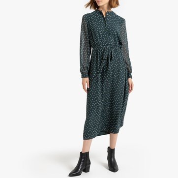 La Redoute Collections Robe Longue Imprimée Cache Cœur Femmes