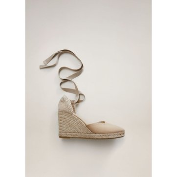 compensé beige femme