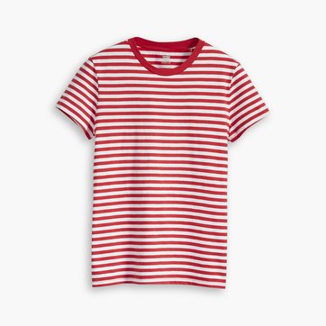 T-shirt às riscas, Perfect Tee, gola redonda T-shirt às riscas, Perfect Tee, gola redonda LEVI'S