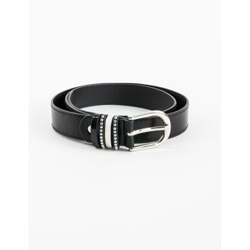 Ceinture fine à boucle Clover Argent pour femme | Maje