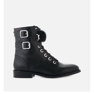 Botines de piel con hebillas Vifeur/Fur COSMOPARIS