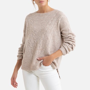 Pullover mit rundem Ausschnitt und Zopfmuster MOLLY BRACKEN