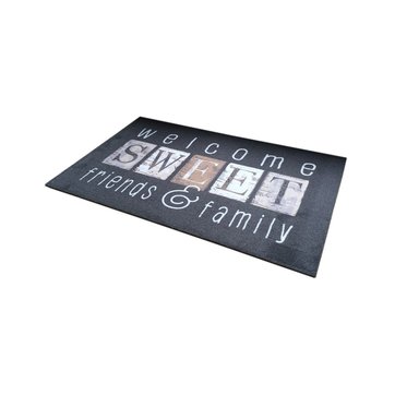 Friends Paillasson//Tapis de Porte//Pied Wanda pour lint/érieur Grey 60 x 80 cm Grau 100/% polypropyl/ène
