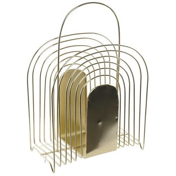 Porte-revues Au Sol Vintage Avec Papillons Dorés - Rangement Magazines Journaux Salon, 30x13x43 Cm, Charge 8 Kg