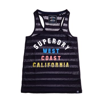 Top de gola redonda, motivo à frente SUPERDRY