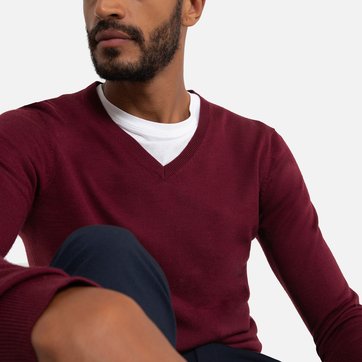 Pull homme col v laine merinos | La Redoute Pull Homme Col V 100% Laine Merinos Bruce Field