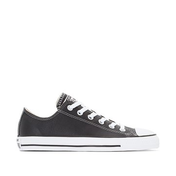 converse black all star ox v mono trainers leather