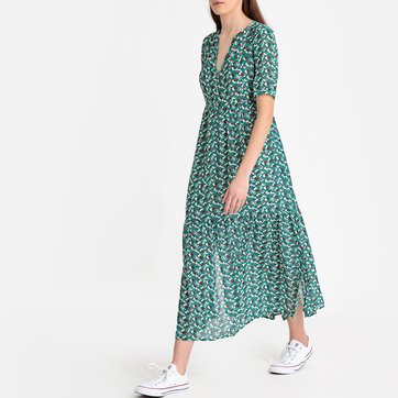 Vestido comprido estampado SEE U SOON