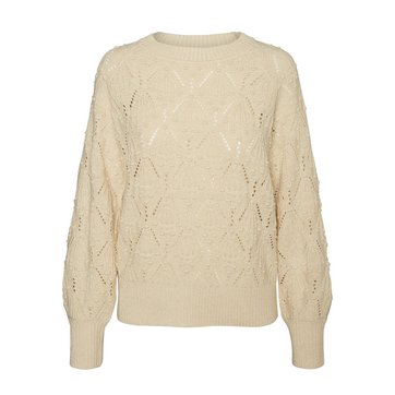 Feinstrick-Pullover mit Ajourmuster VERO MODA