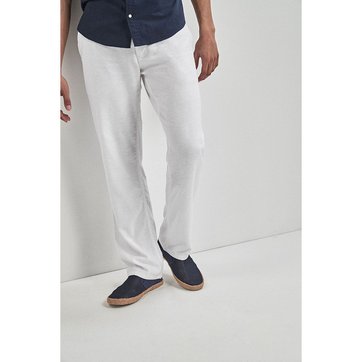 Pantalon Toile De Lin Homme La Redoute