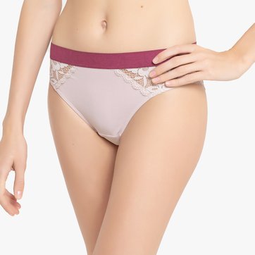 Slip, Mikrofaser und Spitze LA REDOUTE COLLECTIONS