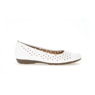 ballerine blanche cuir