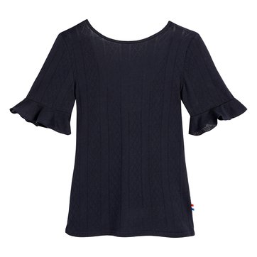 T-Shirt mit rundem Ausschnitt, Baumwolle, Made in France LA REDOUTE COLLECTIONS