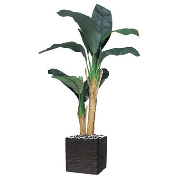 Objet de d/écoration Bananier artificiel avec pot H 120 cm
