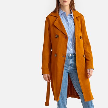 Trench vaporoso de tejido gofrado LA REDOUTE COLLECTIONS