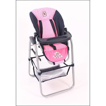 Chaise Haute Pour Poupée Bayer Chic - Siège Réglable, Plateau Amovible