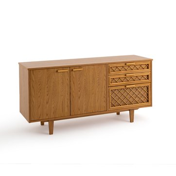 Sideboard Croisille in Vintage-Optik Eiche und Rattan LA REDOUTE INTERIEURS