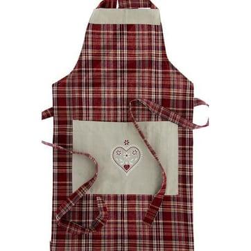 Tablier Enfant Chef Coton Rouge Fraises - Tablier Cuisine Baking Pour Jeunes Cuisiniers Ajustable