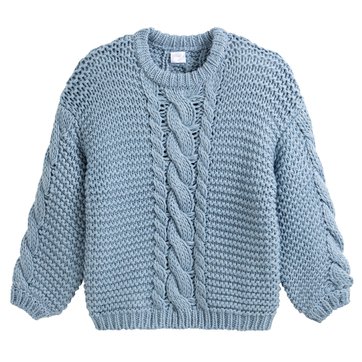 Camisola de gola redonda, em malha grossa LA REDOUTE COLLECTIONS