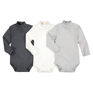 3er-Pack Langarm-Bodys aus Bio-Baumwolle, 3 Monate - 3 Jahre LA REDOUTE COLLECTIONS