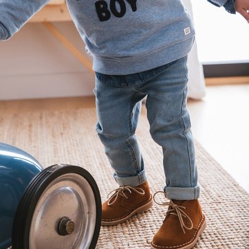 Jeans slim, modelo de enfiar, 1 mês-3 anos LA REDOUTE COLLECTIONS