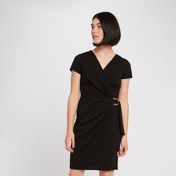 Kurzes Wickelkleid mit Gürtel MORGAN