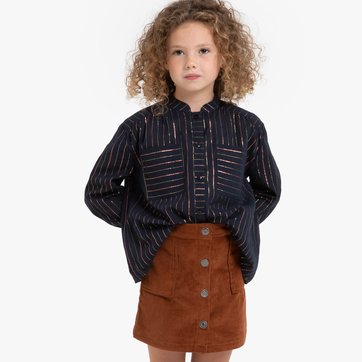 Blusa de mangas compridas às riscas, 3-12 anos LA REDOUTE COLLECTIONS