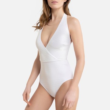 Maillot de bain 1 pièce foulard, maille texturée LA REDOUTE COLLECTIONS