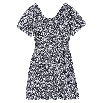 Vestido fluido e estampado de mangas curtas, 10-18 anos LA REDOUTE COLLECTIONS